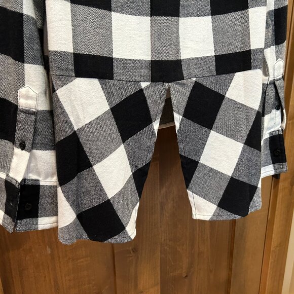 SKO BUFFS! CU Boulder Ladies Flannel Buffalo Check Top (NEW) - Picture 6 of 16